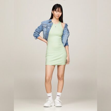 Tommy Hilfiger - Zelena mini ženska haljina