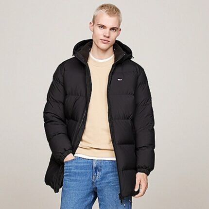 Tommy Hilfiger - Crna perjana muška jakna