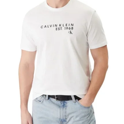 Calvin Klein - Bela muška majica sa printom