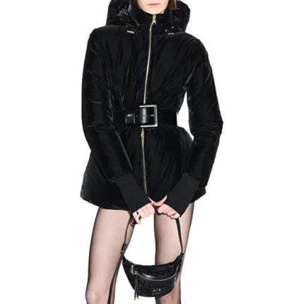 Armani Exchange - Crna ženska plišana jakna