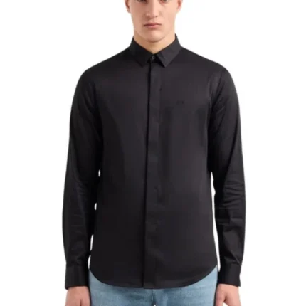 Armani Exchange - Crna muška košulja