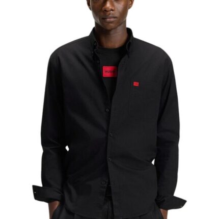 HUGO - Crna muška slim fit košulja