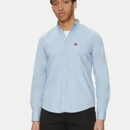 HUGO - Plava muška slim fit košulja