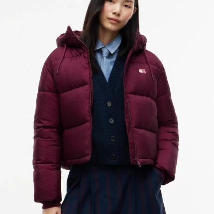 Tommy Hilfiger - Puffer bordo ženska jakna